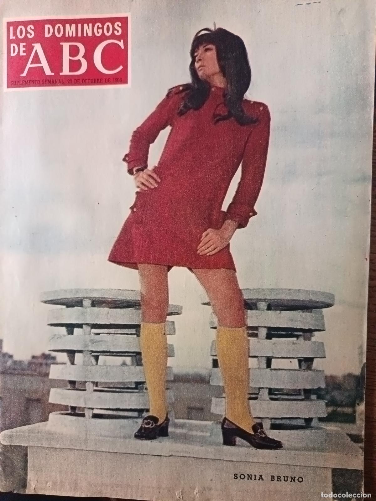 Coleccionismo de Los Domingos de ABC: Los Domingos ABC Octub 1968: SONIA BRUNO, Rof Carballo, Jane Fonda Barbarella, Selecci&oacute;n espa&ntilde;ola...