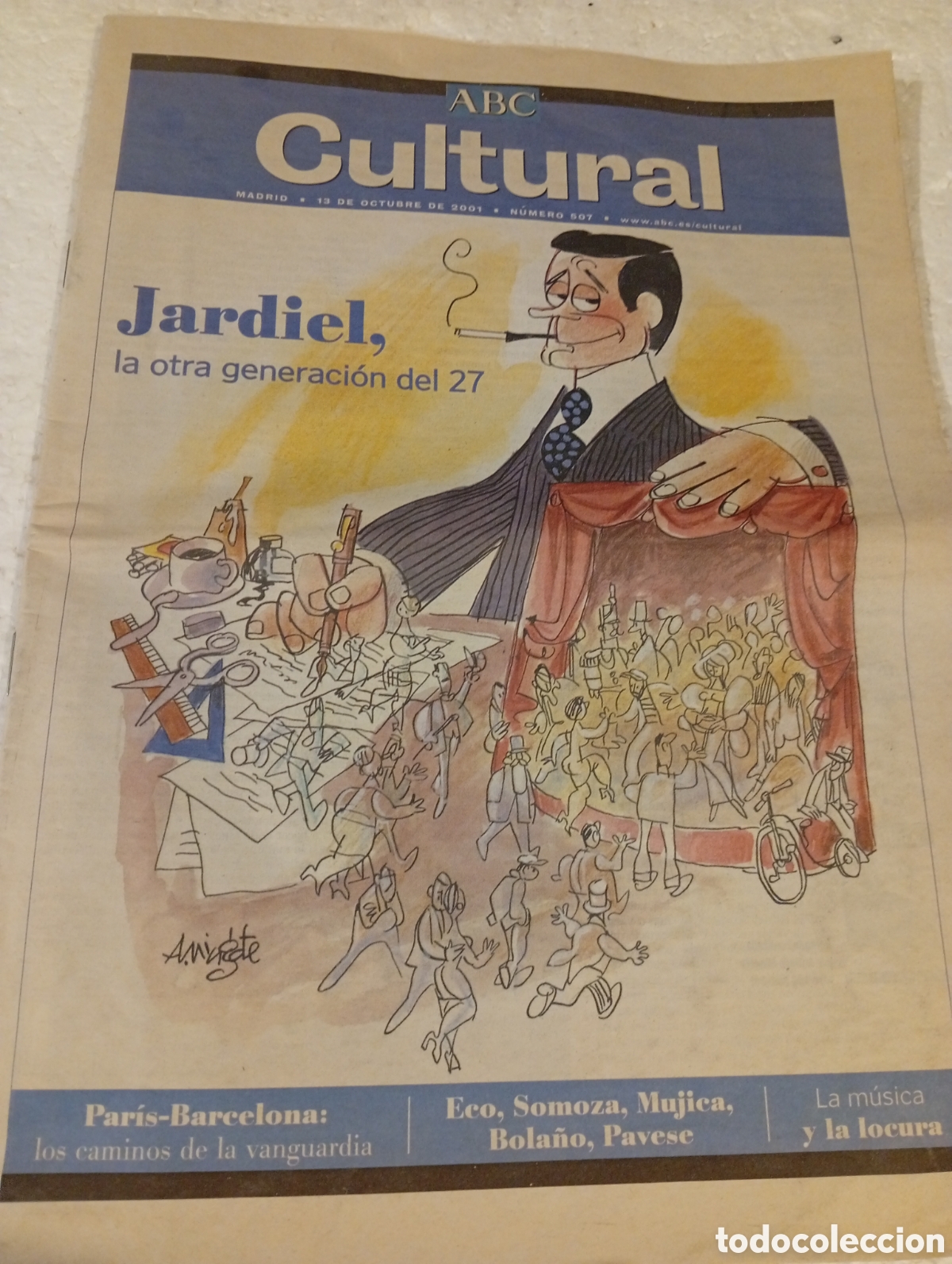 Coleccionismo de Los Domingos de ABC: ABC CULTURAL. 13 OCTUBRE 2001. NO. 507. JARDIEL, BOLA&Ntilde;O...