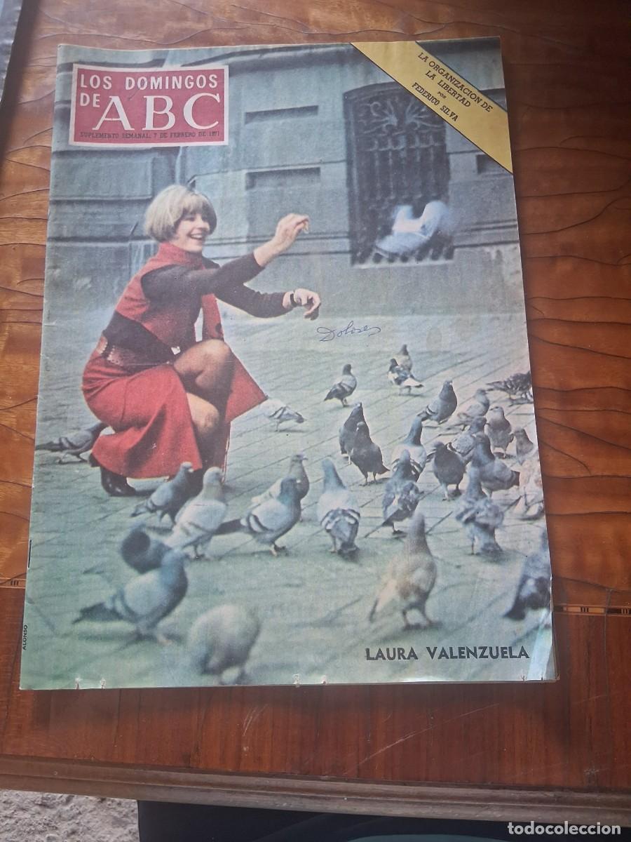 Coleccionismo de Los Domingos de ABC: SUPLEMENTO SEMANAL LOS DOMINGOS DE ABC 7 DE FEBRERO a&ntilde;o 1971 Laura Valenzuela