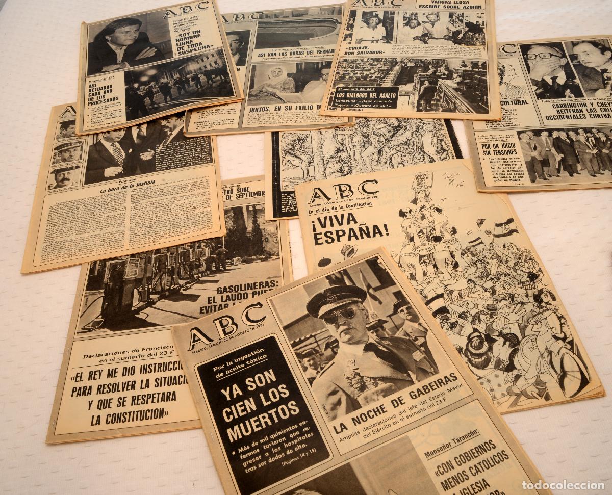 Coleccionismo de Los Domingos de ABC: LOTE DE ejemplares y suplementos hist&oacute;ricos del ABC FECHAS RELEVANTES
