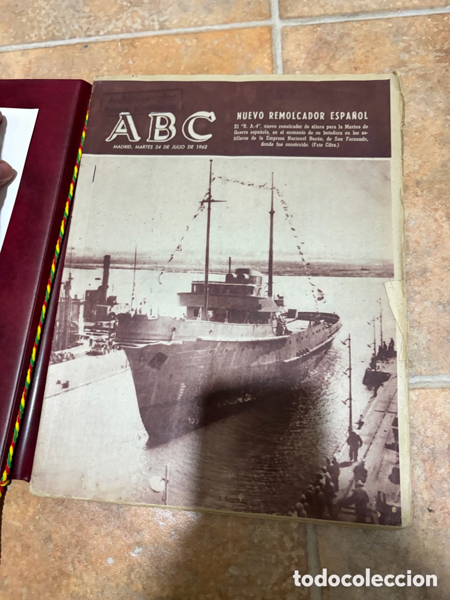 Collectionnisme de Los Domingos de ABC: Blas46 Peri&oacute;dico ABC 24 julio 1962 en carpeta recuerdo hist&oacute;rico de un tiempo
