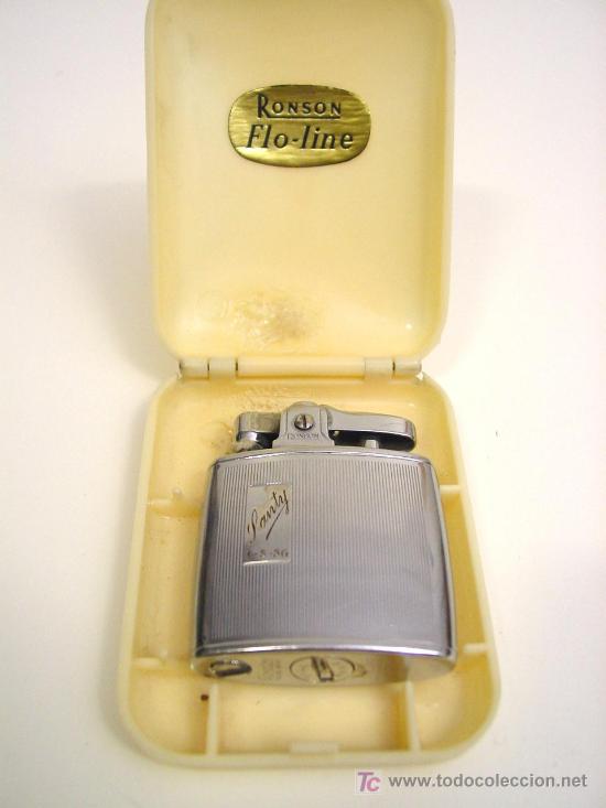 Mecheros: ANTIGUO ENCENDEDOR RONSON FLO-LINE - Foto 4
