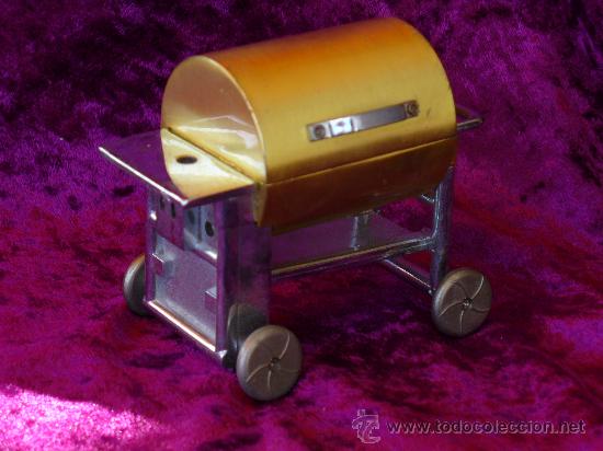 Mecheros: MECHERO EN FORMA DE CARRO DE RESTAURANTE.SE PUEDE ABRIR Y ULTIZARCOMO JOYERO.