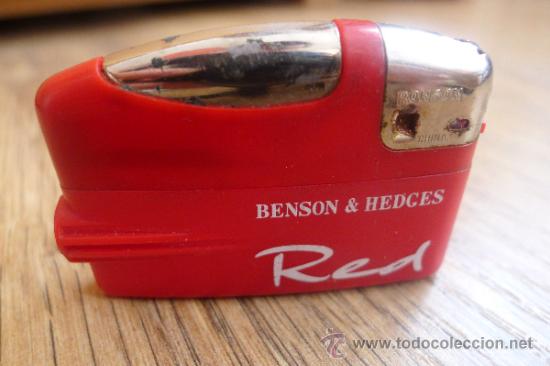 Mecheros: Mechero Ronson de plastico rojo - Foto 1