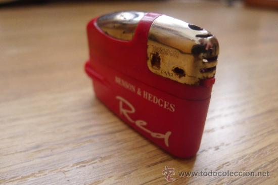 Mecheros: Mechero Ronson de plastico rojo - Foto 6