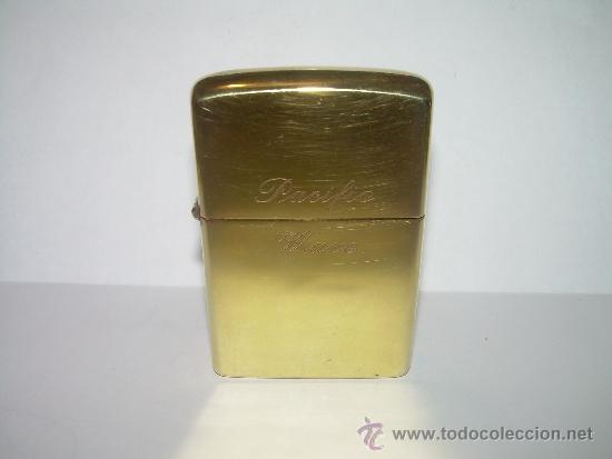 Mecheros: AUTENTICO ZIPPO DE LATON........PACIFIC WAVE - Foto 1