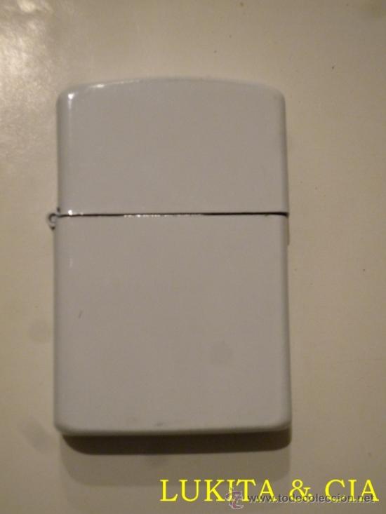 Mecheros: ENCENDEDOR TIPO ZIPPO BLANCO