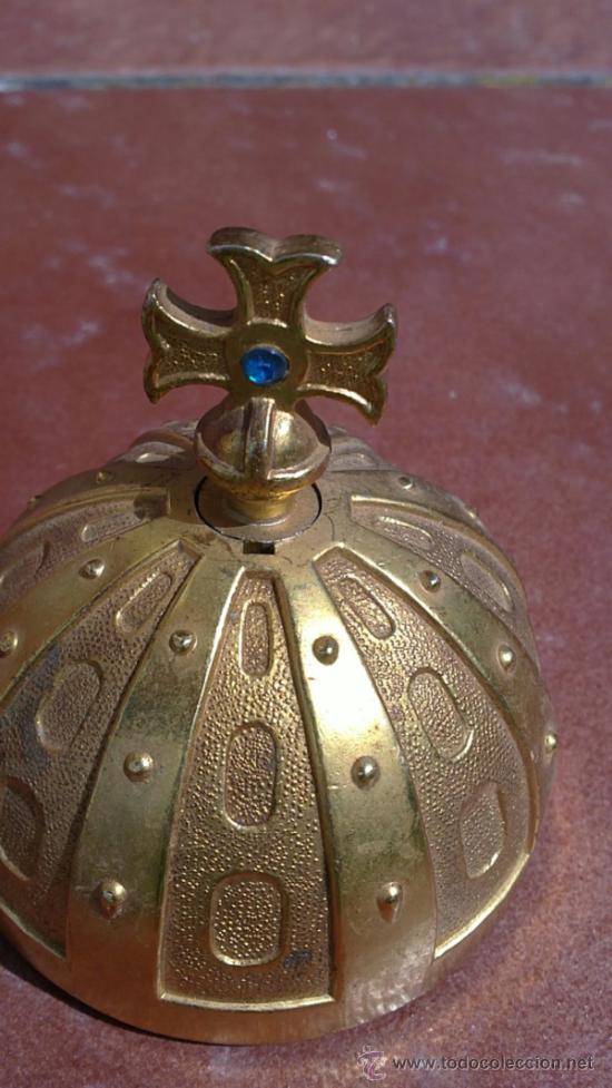 Mecheros: ANTIGUO MECHERO EN FORMA DE CUPULA CON CRUZ - Foto 1