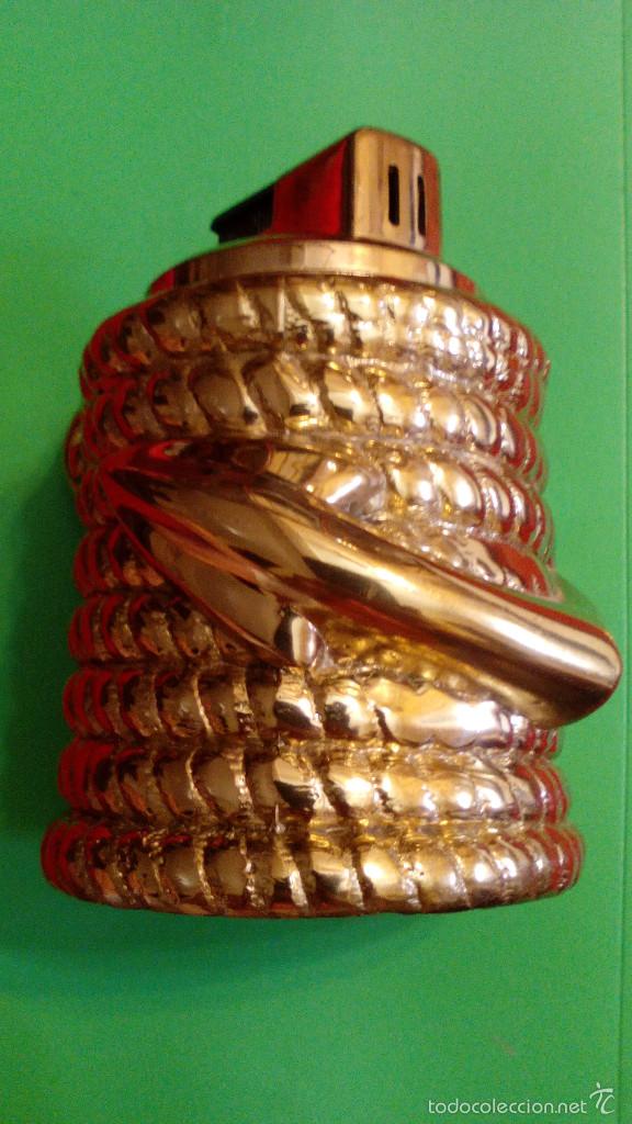 Mecheros: MECHERO DE SOBREMESA EN BRONCE - Foto 2