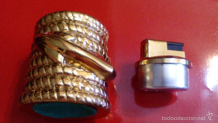 Mecheros: MECHERO DE SOBREMESA EN BRONCE - Foto 5