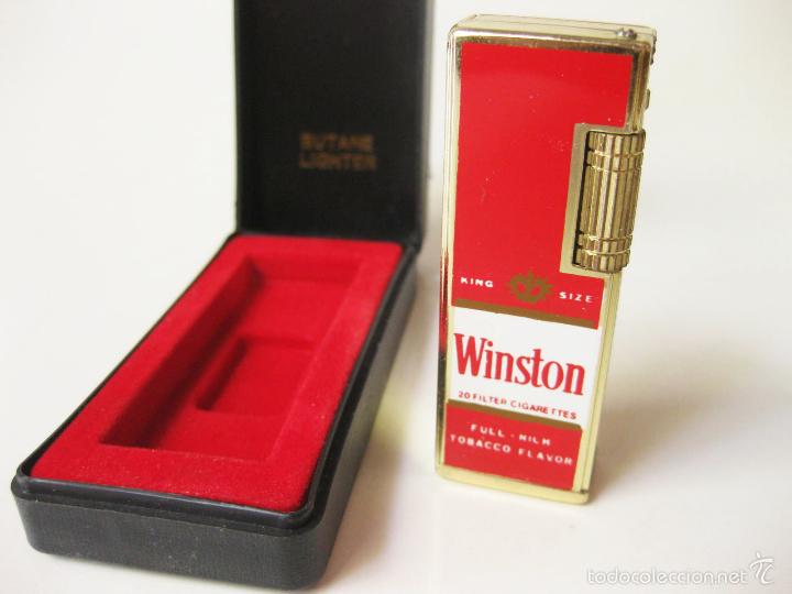 Mecheros: MECHERO SONNLITE CON LA MARCA DE TABACO WINSTON CON CAJA - Foto 1