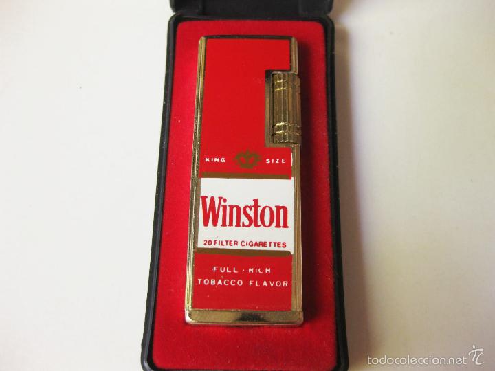 Mecheros: MECHERO SONNLITE CON LA MARCA DE TABACO WINSTON CON CAJA - Foto 3