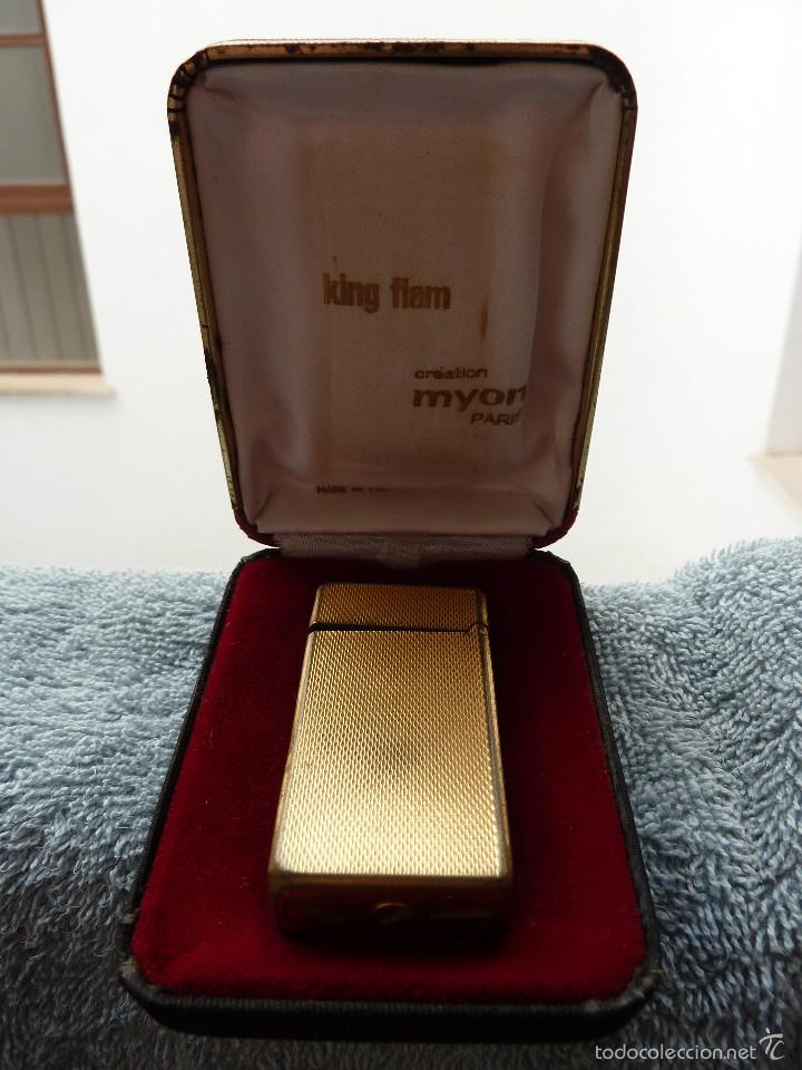 Mecheros: MECHERO ENCENDEDOR MYON ORO - Foto 3