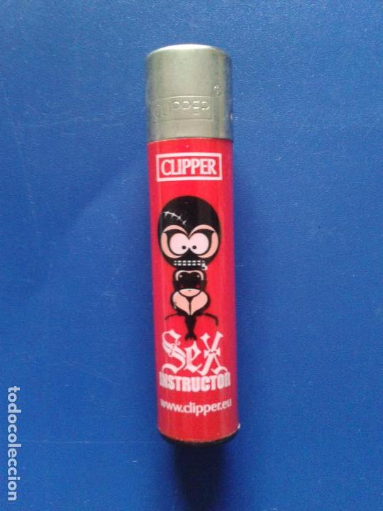 Mecheros: MECHERO ENCENDEDOR CLIPPER ROJO , SEX INSTRUCTOR