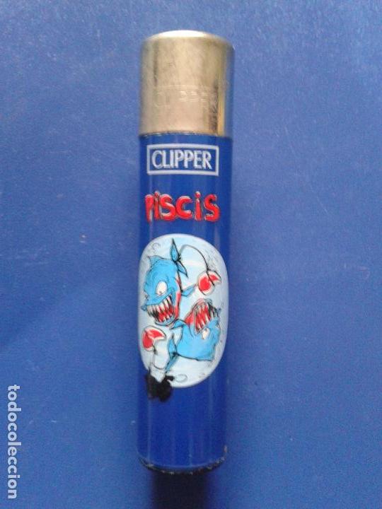 Mecheros: MECHERO ENCENDEDOR CLIPPER AZUL , HOROSCOPO PISCIS