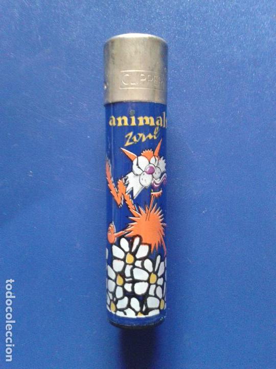 Mecheros: MECHERO ENCENDEDOR CLIPPER AZUL , ANIMALS ZONE