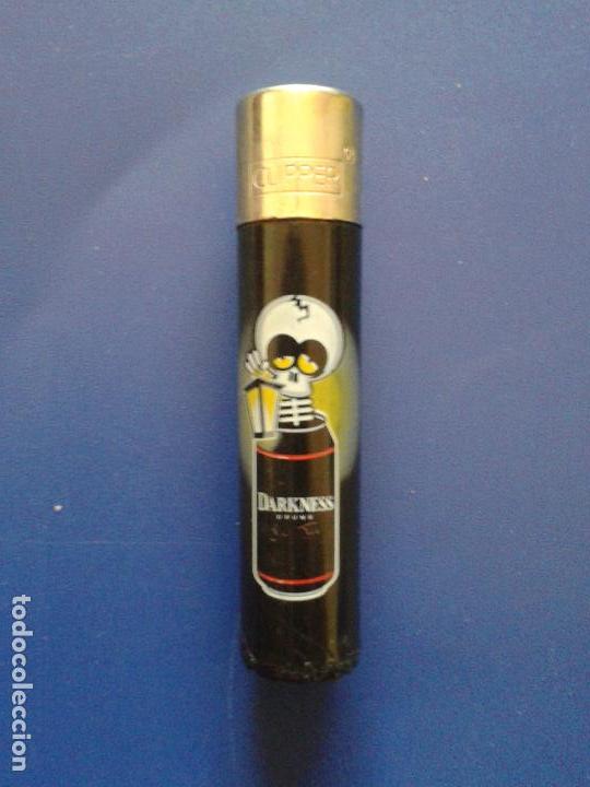 Mecheros: MECHERO ENCENDEDOR CLIPPER NEGRO , LATA DARKNESS DRUNK