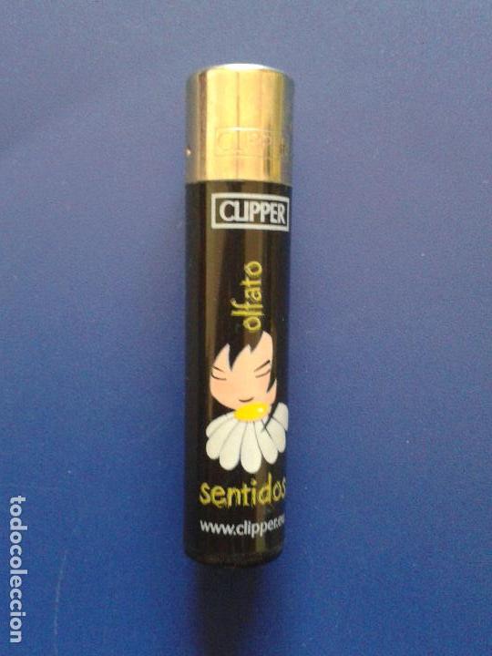 Mecheros: MECHERO ENCENDEDOR CLIPPER NEGRO , OLFATO SENTIDOS