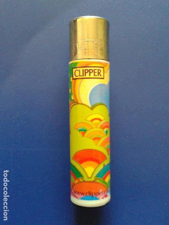 Mecheros: MECHERO ENCENDEDOR CLIPPER BLANCO , ARCOIRIS COLORES