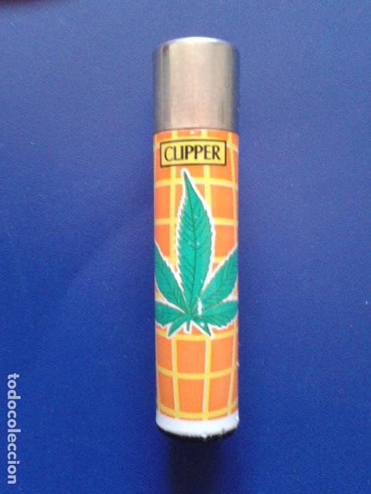 Mecheros: MECHERO ENCENDEDOR CLIPPER BLANCO MARIHUANA MARIGUANA , HOJA