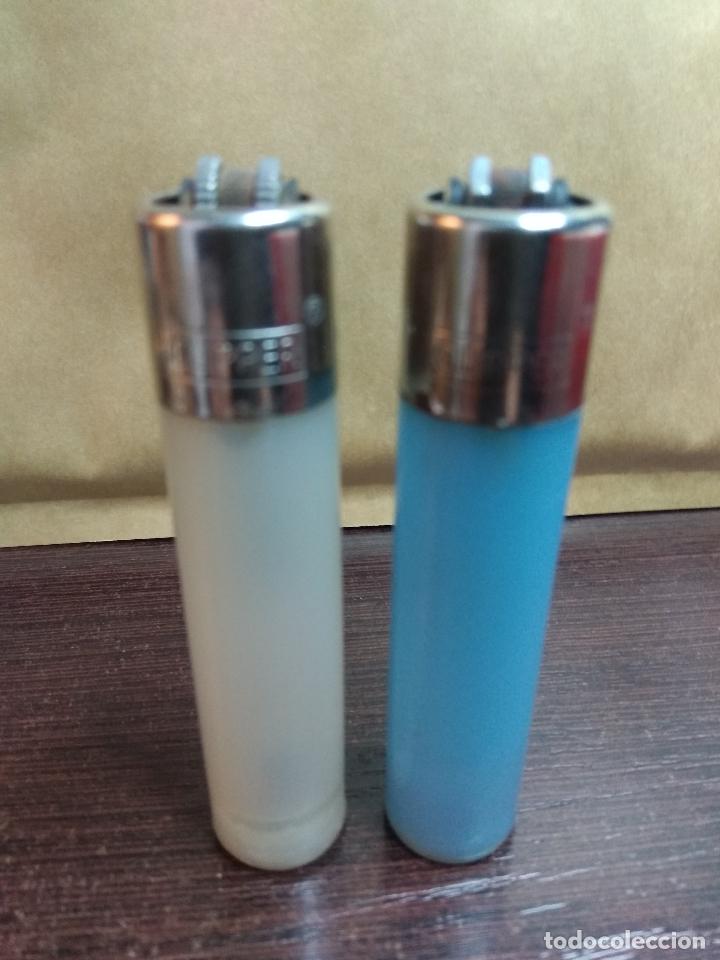 Mecheros: LOTE MECHEROS CLIPPER CELESTE Y BLANCO