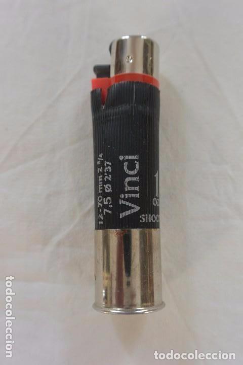Mecheros: MECHERO CLIPPER EN CARCASA DE CARTUCHO DE TIRO MARCA VINCI