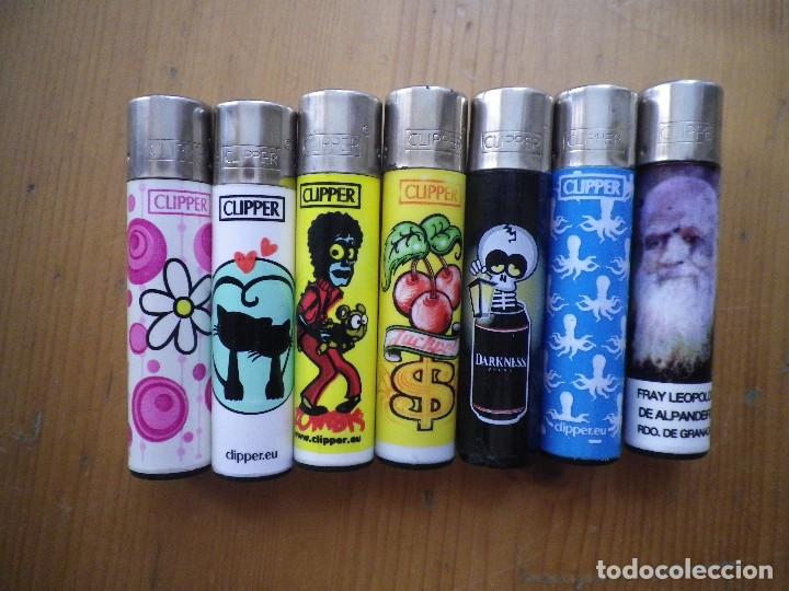 Mecheros: 7 MECHEROS CLIPPER DISTINTOS MOTIVOS