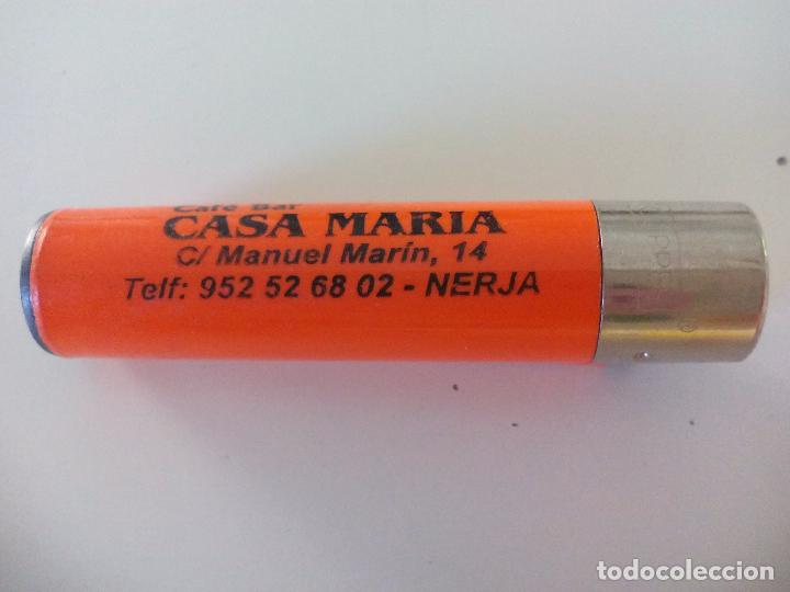 Mecheros: Mechero Clipper. Casa Mar&iacute;a. Cafe Bar. Nerja, M&aacute;laga. Encendedor. Lighter