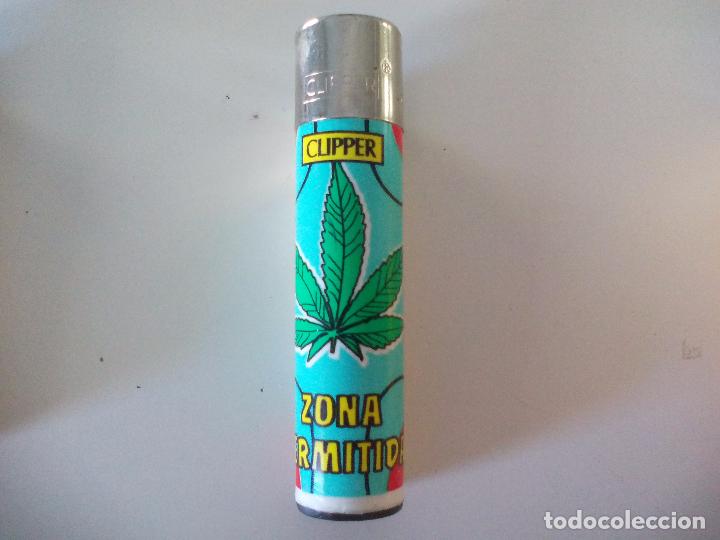 Mecheros: MECHERO CLIPPER. ZONA PERMITIDA MARIHUANA  ENCENDEDOR. LIGHTER