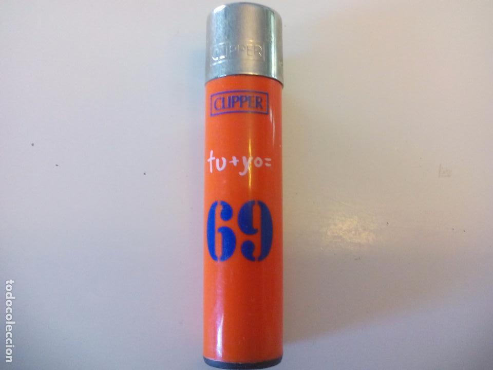 Mecheros: MECHERO CLIPPER. TU + YO = 69 ENCENDEDOR. LIGHTER