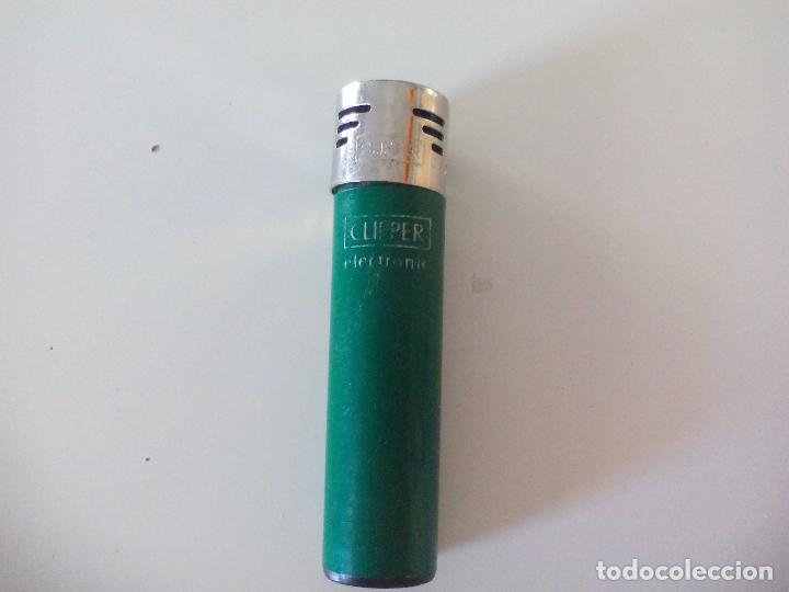 Mecheros: MECHERO CLIPPER. ELECTRONIC. ELECTRONICO VERDE LIGHTER