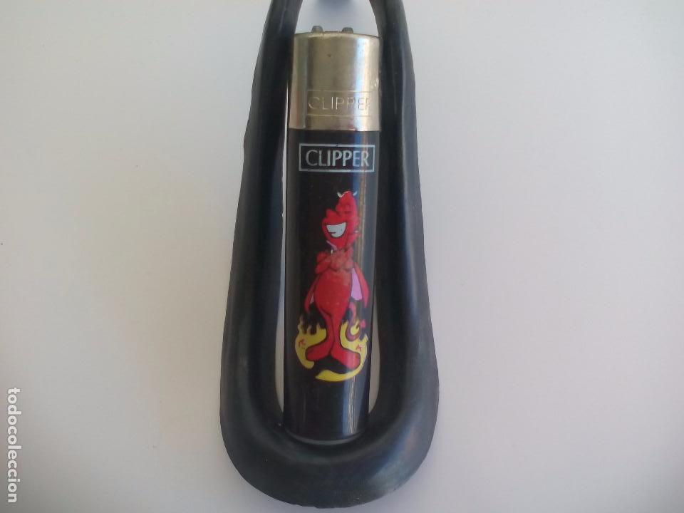 mechero clipper diablo con gas y piedra - Buy Antique and collectible  lighters on todocoleccion