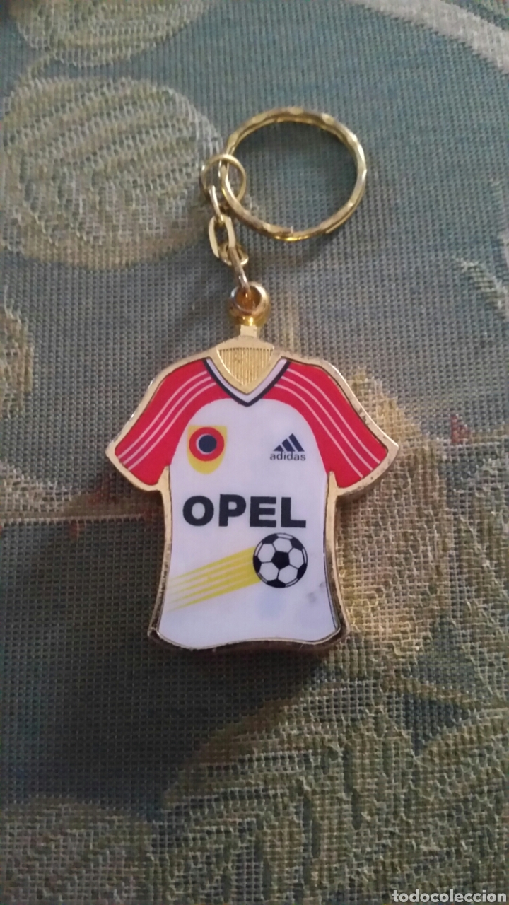 Mecheros: MECHERO LLAVERO RECARGABLE CAMISETA ADIDAS OPEL BAYERN M&Uacute;NICH A&Ntilde;OS 90