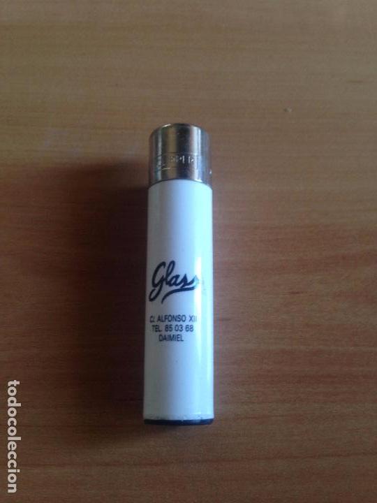 Mecheros: ANTIGUO MECHERO ENCENDEDOR CLIPPER PUBLICIDAD GLASS DAIMIEL