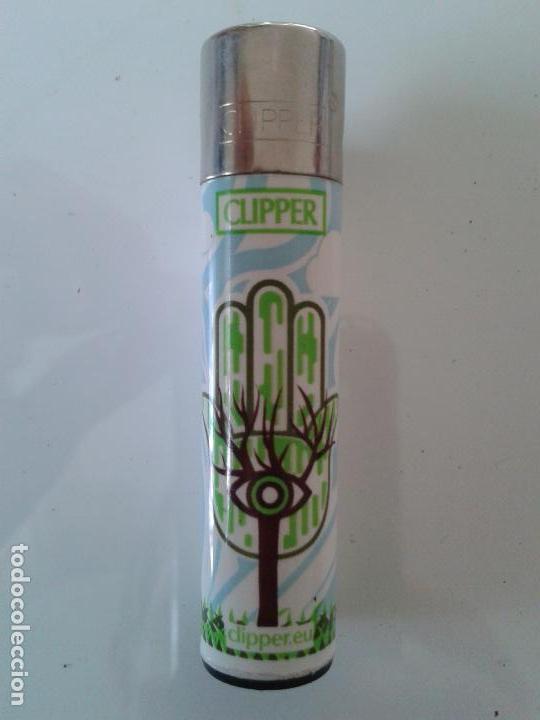 Mecheros: MECHERO ENCENDEDOR CLIPPER , MANO ARBOL OJO
