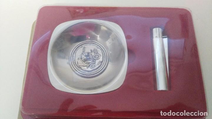 Mecheros: antiguo mechero clipper regulable con cenicero de fiat rareza