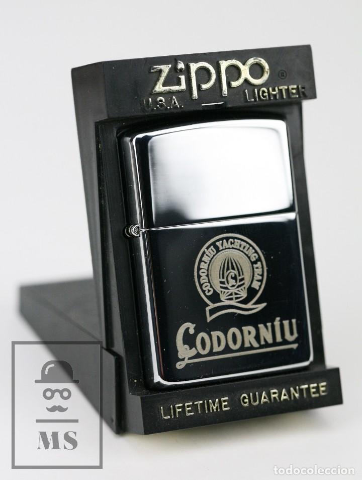 mechero zippo original - cava codorníu. yachtin - Buy Antique and  collectible lighters on todocoleccion