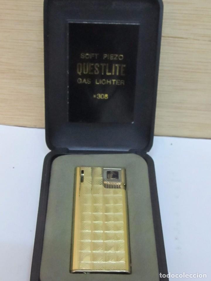 Mecheros: MECHERO QUESTLITE DE GAS, EN SU ESTUCHE - Foto 1