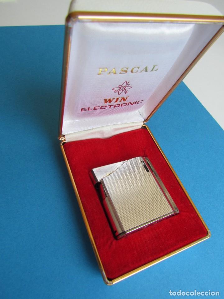 Mecheros: MECHERO WIN PASCAL.BATERY ELECTRONIC. CON SU ESTUCHE ORIGINAL. - Foto 1
