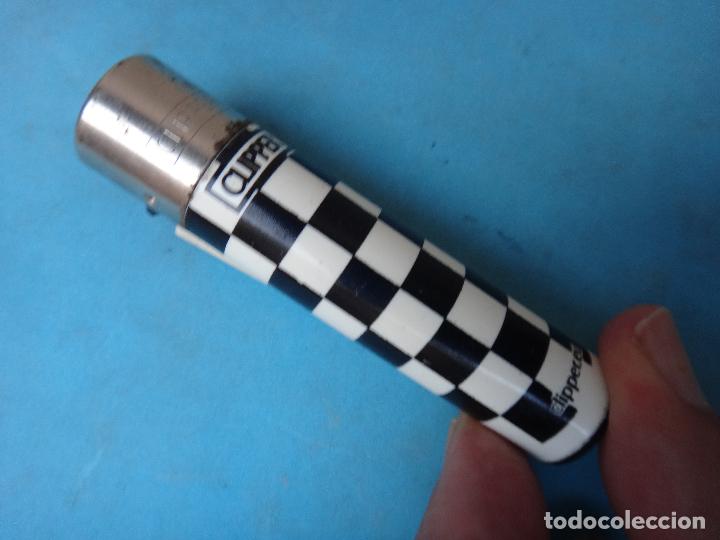 Mecheros: MECHERO ENCENDEDOR CLIPPER , PUBLICIDAD CLIPPER , RASCADOR NO REDONDO , ORIGINAL