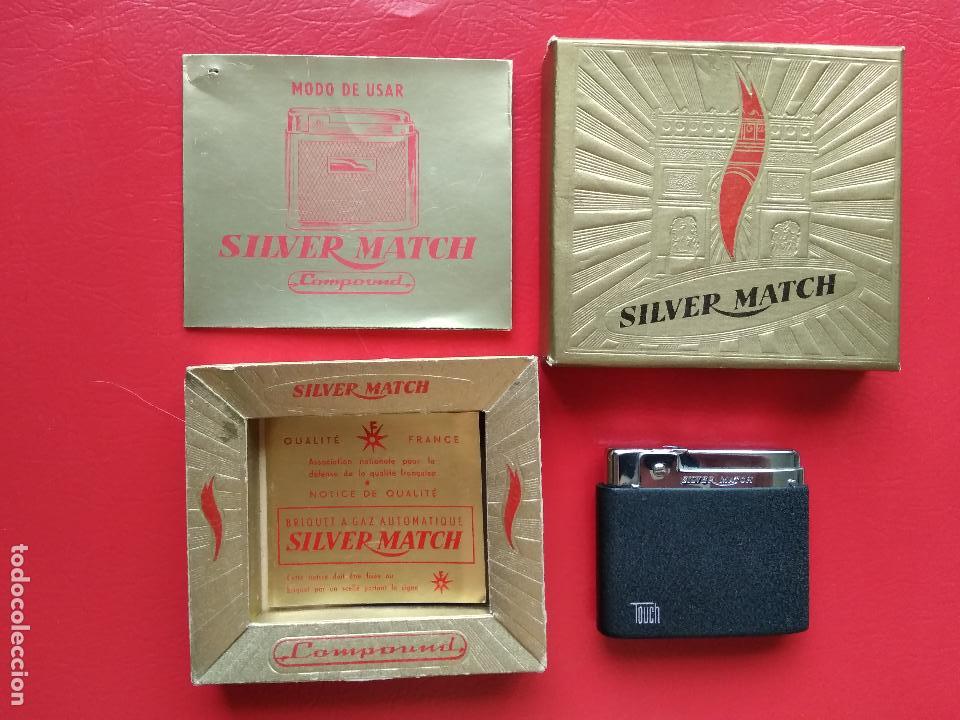 Mecheros: MECHERO ENCENDEDOR SILVER MATCH TOUCH COMPOUND - Foto 1