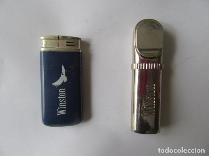 Mecheros: 2 MECHEROS PUBLICIDAD TABACO WINSTON - Foto 1