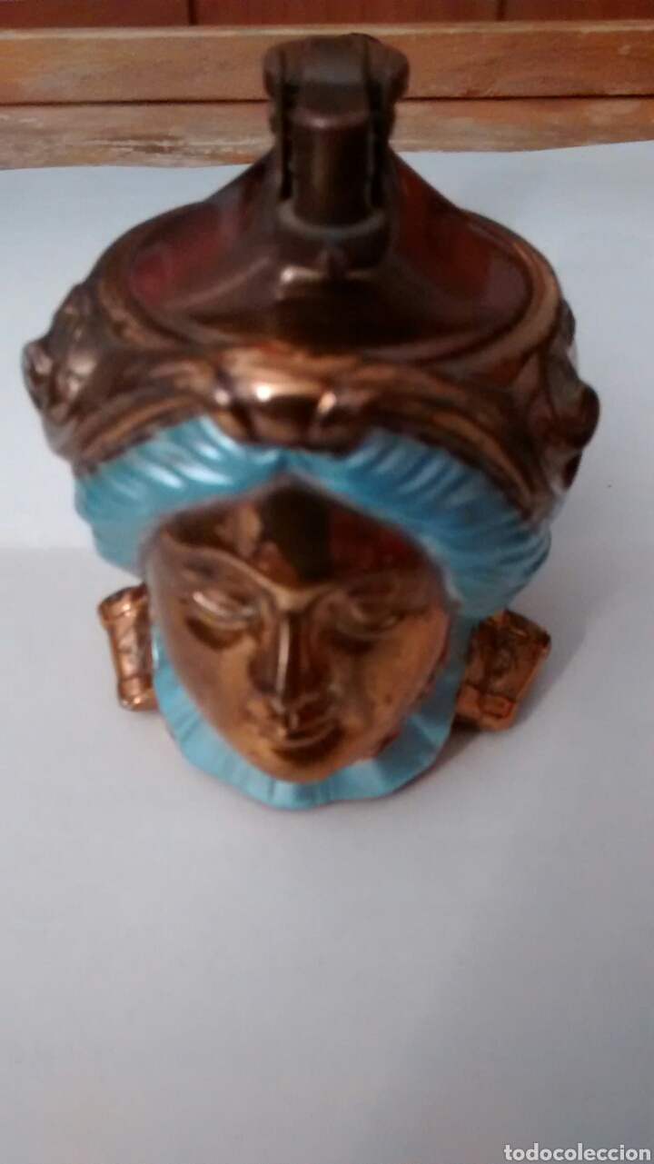 Mecheros: PIPA DE METAL CON FORMA DE CARA DE MUJER PARA MECHERO - Foto 3