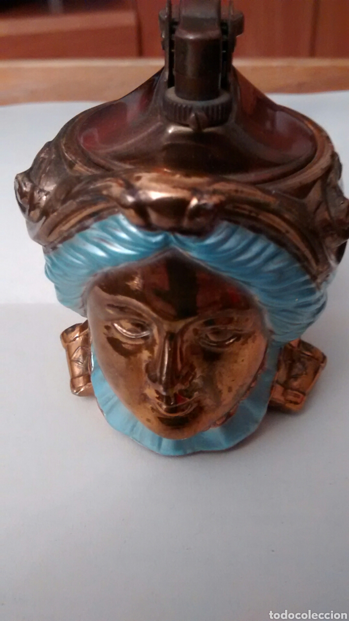 Mecheros: PIPA DE METAL CON FORMA DE CARA DE MUJER PARA MECHERO - Foto 4