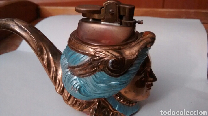 Mecheros: PIPA DE METAL CON FORMA DE CARA DE MUJER PARA MECHERO - Foto 8