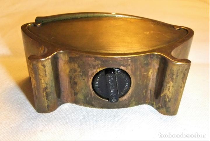 Mecheros: ENCENDEDOR RONSON DE SOBREMESA DE BRONCE - Foto 4