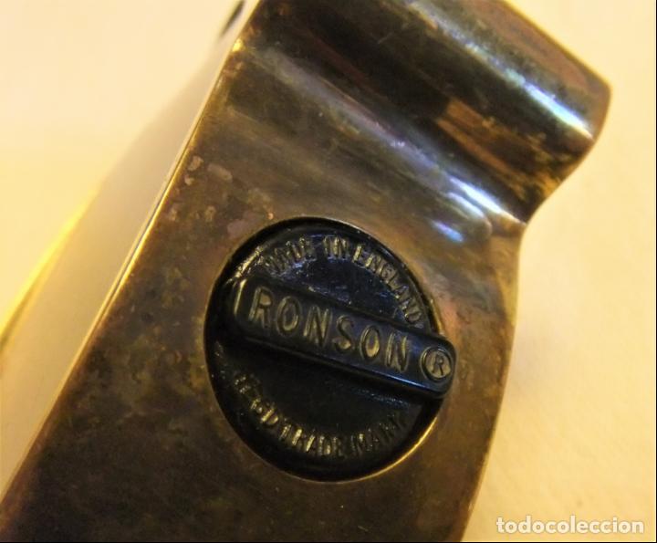 Mecheros: ENCENDEDOR RONSON DE SOBREMESA DE BRONCE - Foto 5