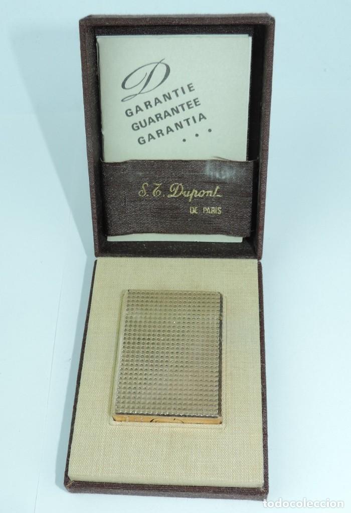 Encendedor Dupont Años 70, marcado S. T. Dupont de Paris…