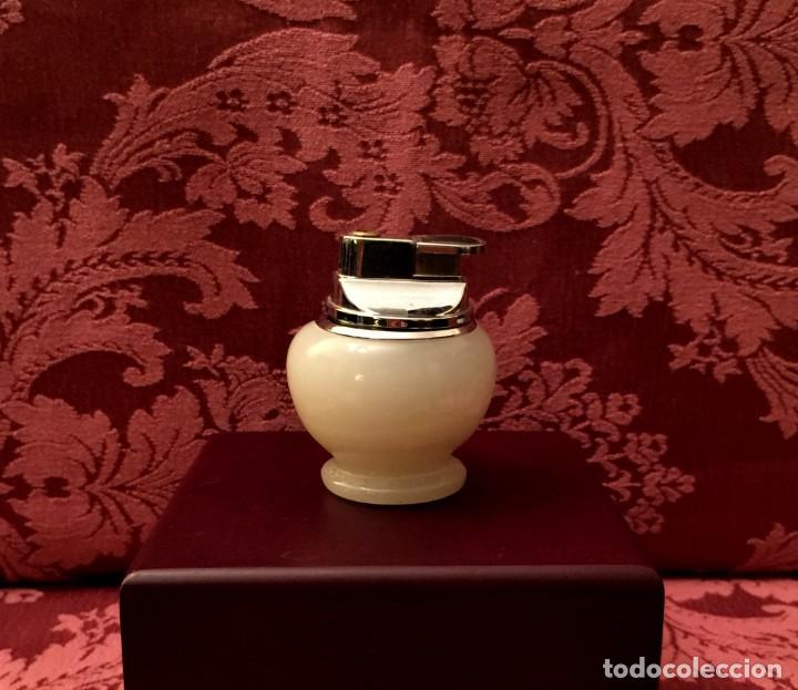 Mecheros: ENCENDEDOR ELECTRONICO CON BASE TALLADA EN JADE NATURAL. - Foto 7