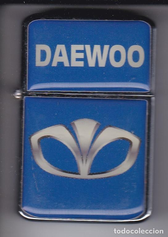 Mecheros: ENCENDEDOR TIPO ZIPPO CON EL LOGO DE COCHES DAEWOO